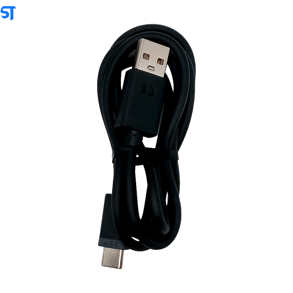 Cabo Motorola Carregamento Rápido Turbo USB á Tipo C 25W - Preto - Caixa Vermelha