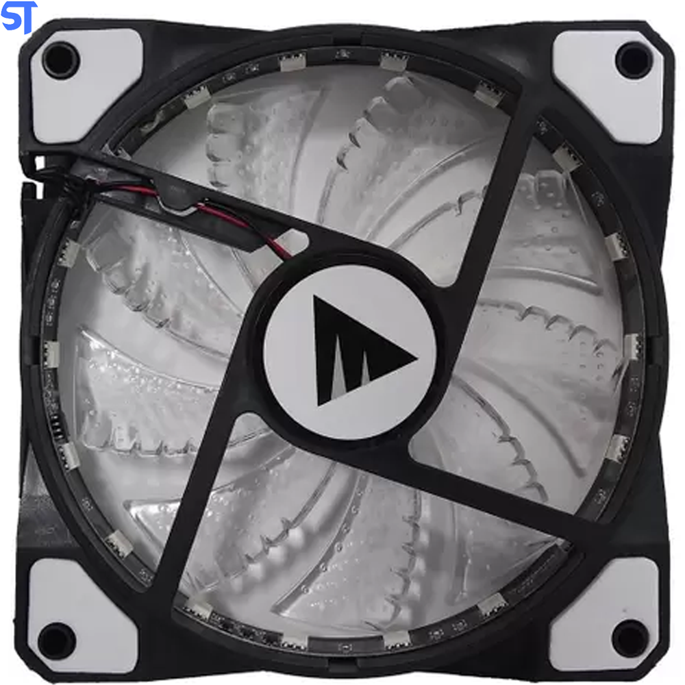Cooler Fan Bluecase BF-06RGB, RGB 7 Cores, 12cm - BF06RGBCASE