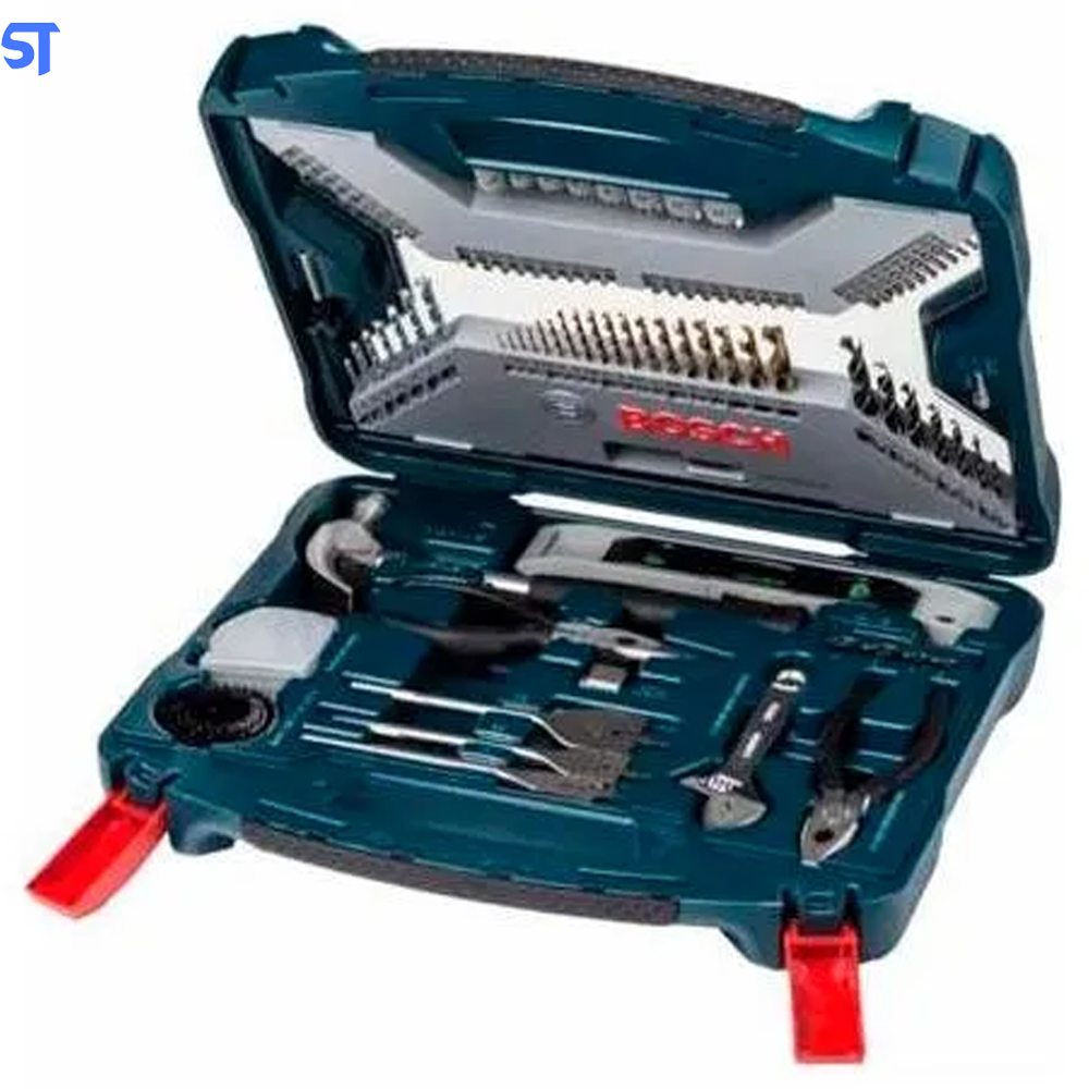 Kit de Pontas e Brocas em Titânio Bosch X-Line Com 103 Peças X103TIN