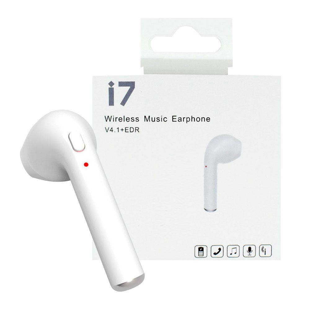 Fone de Ouvido Wireless Music Earphone HBQ i7 V4.1+EDR