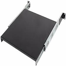 Bandeja Deslizante Móvel 1u X 400mm P/ Rack 19'' Preto