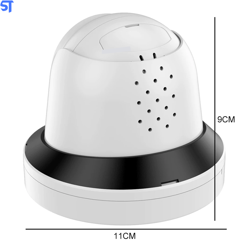 Câmera IP Dome 3MP Detecção De Movimento-Dual Array Leds IR / Visão Noturna-Onvif NVR Áudio de duas vias