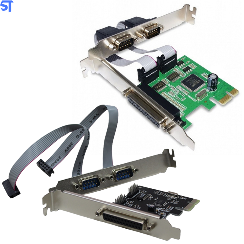 Placa PCI Express - 2 Portas Seriais - 1 Paralelo