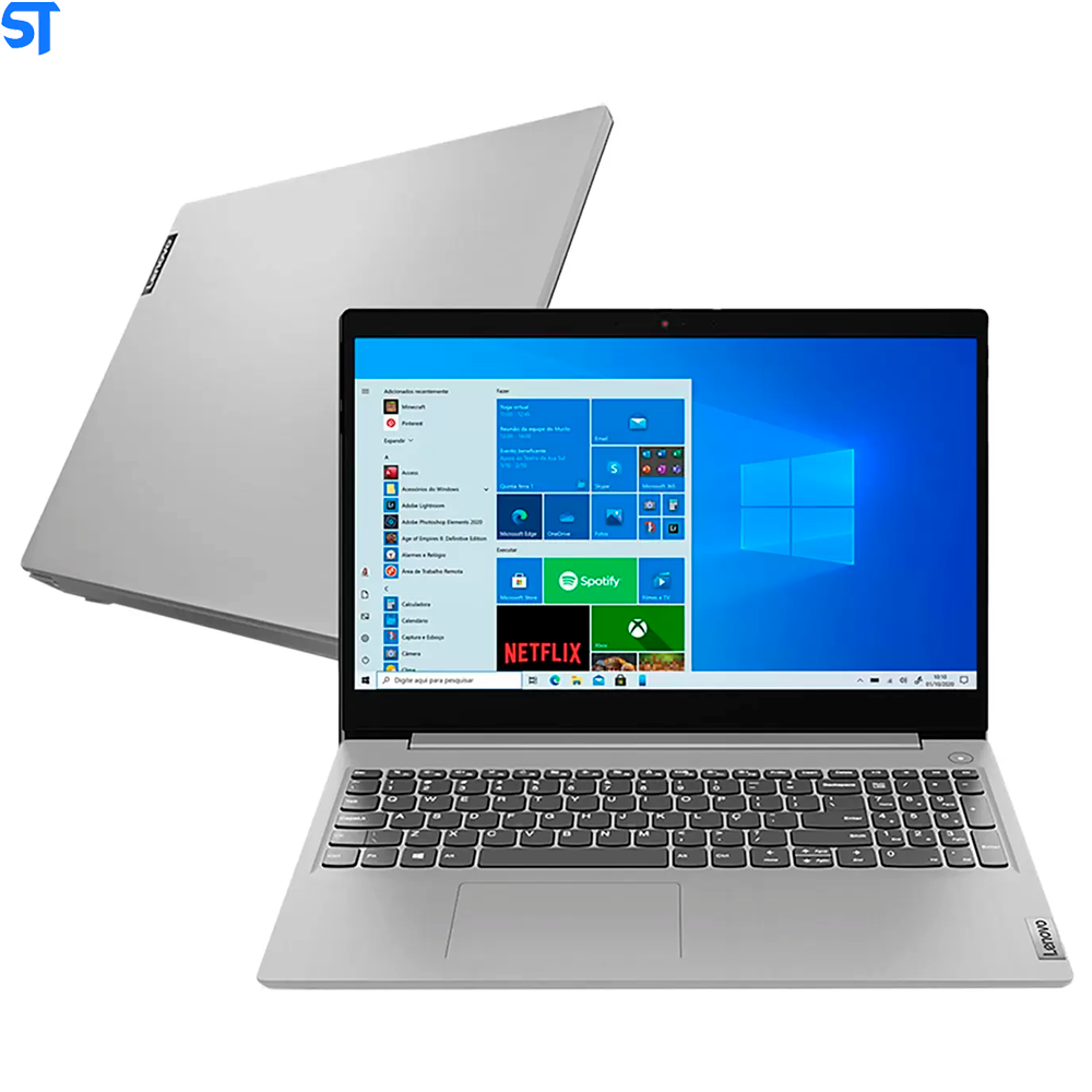 Notebook Lenovo Dual Core 4GB 128GB SSD Tela 15.6