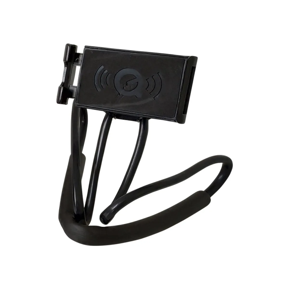 Suporte De Pescoço Articulado Para Celular Com Espuma Protetora E Regulador