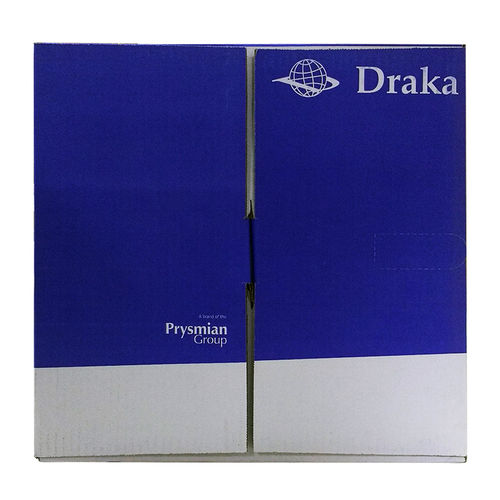 Cabo Rede Giga Cat6 Caixa 305m Cinza Draka Prysmian Homologado Anatel