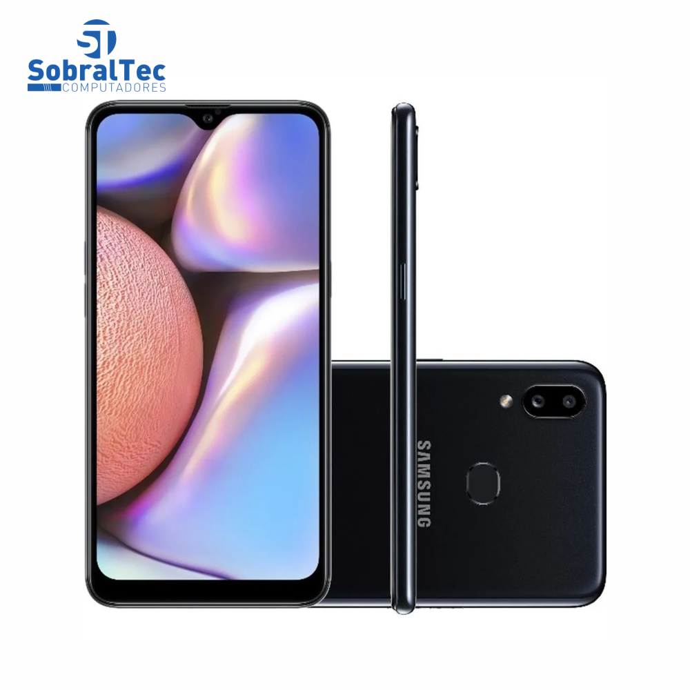 Smartphone Samsung Galaxy A10s 32GB  4G - Octa-Core 2GB RAM 6,2” Câm. Dupla + Selfie 8MP- Preto