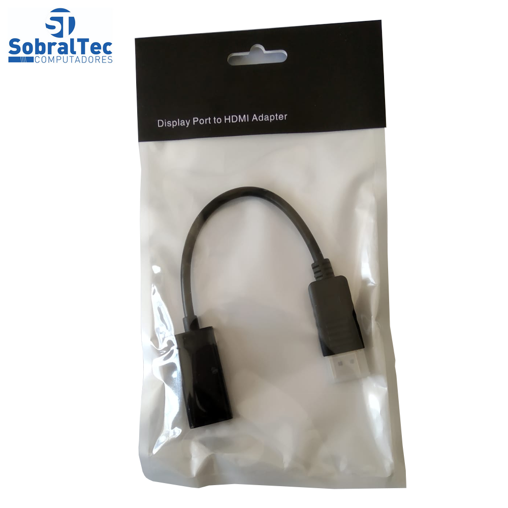 Cabo DisplayPort Dp Macho Para Hdmi Fêmea