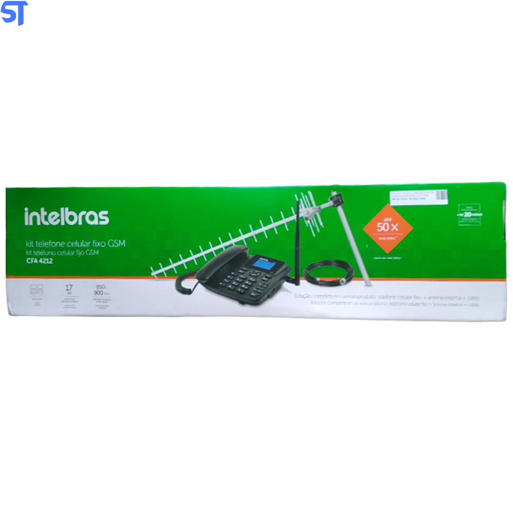 Telefone Celular Fixo Intelbras Dual Chip CFA4212 GSM Preto