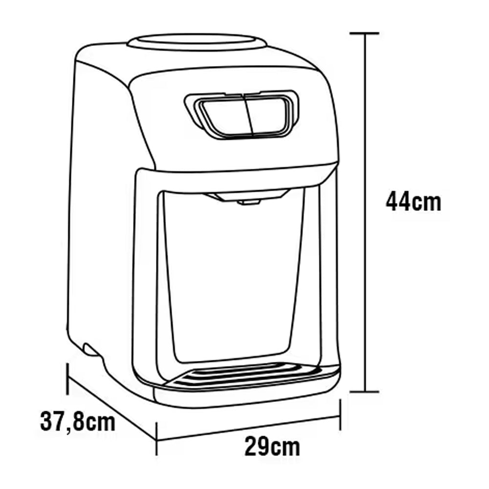 Bebedouro de Água Gelada Fria e Natural Eletrolux, Com Compressor, Controle de Temperatura Para Galão BC21X 220V Cinza