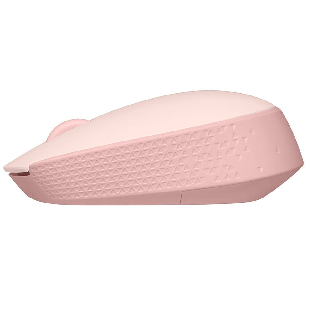 Mouse sem fio Logitech M170 com Design Ambidestro, Compacto Conexão USB - Rosa
