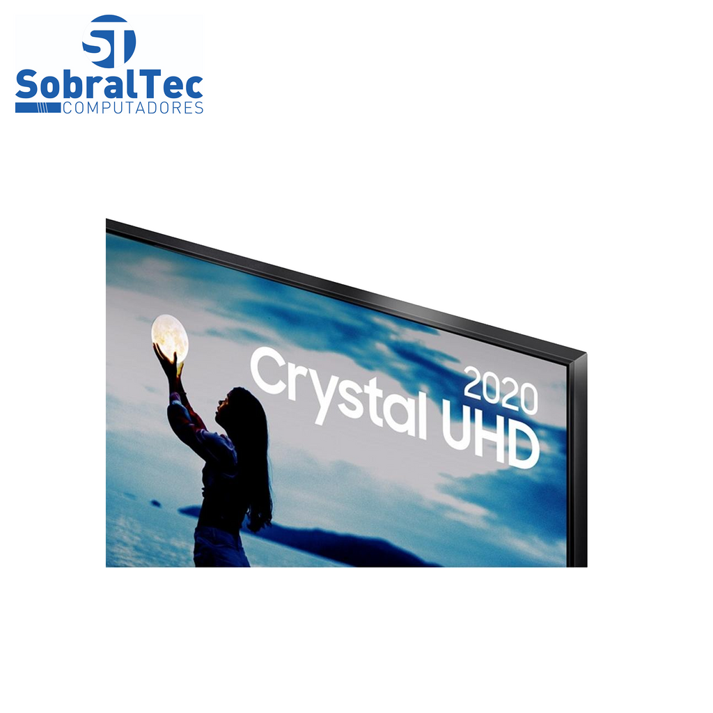 Smart TV Crystal 50´ 4K UHD Samsung, 2 HDMI, 1 USB, Bluetooth, Wi-Fi, HDR, Cinza Escuro - UN50TU7020GXZD