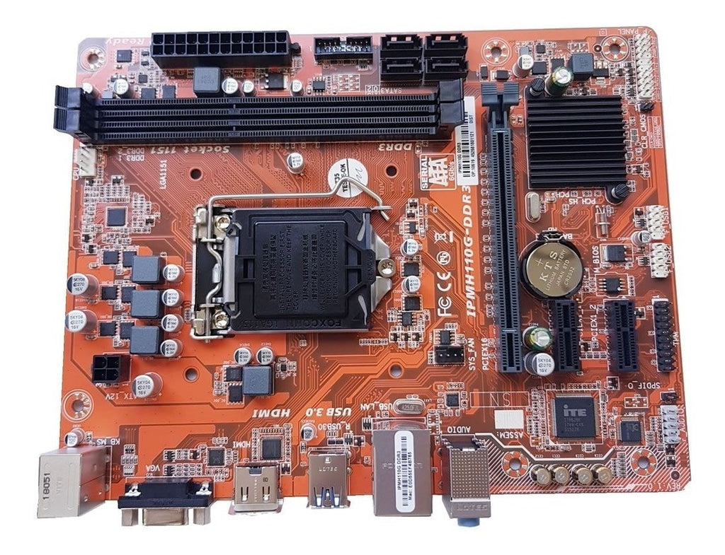 Placa MãeLga 1151 Ddr4 Pcware Ipmh110g Proc 6ª 7ª Geração