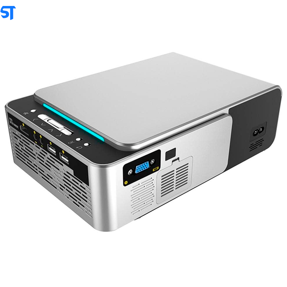 Projetor T6 HD 3500 Lumens LED Multimídia Home Theater USB HDMI Media Player