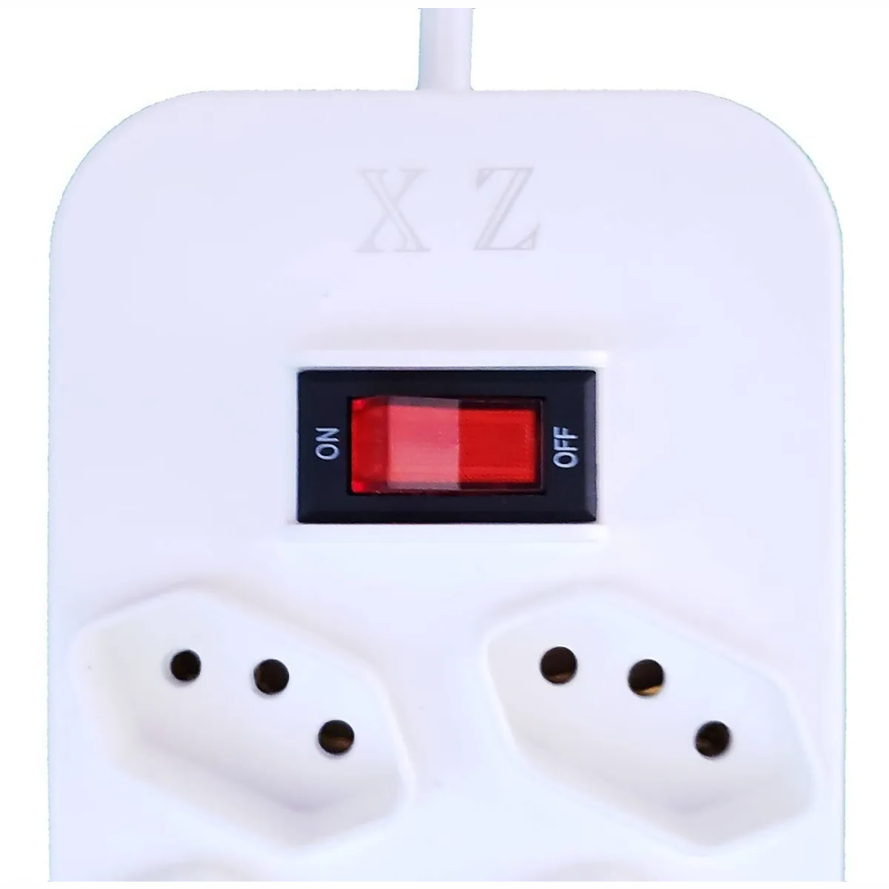 Filtro De Linha Com Interruptor, 8 Tomadas, 2 Usb, 1 Tomada Universal XZ MF8208