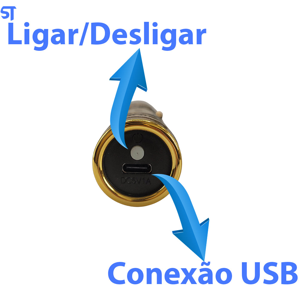Maquina de Corte USB Para Cabelo/Barba Acabamento Dragão