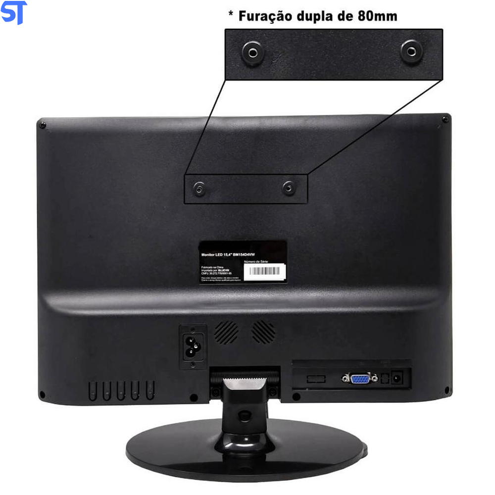 Monitor LED 15,4" Polegadas BM154D4VW Bluecase - VGA