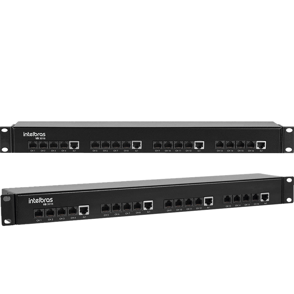 Power Balun 16 canais Intelbras VB 3016 WP - 4K, 2MP, Full HD, HD 720p