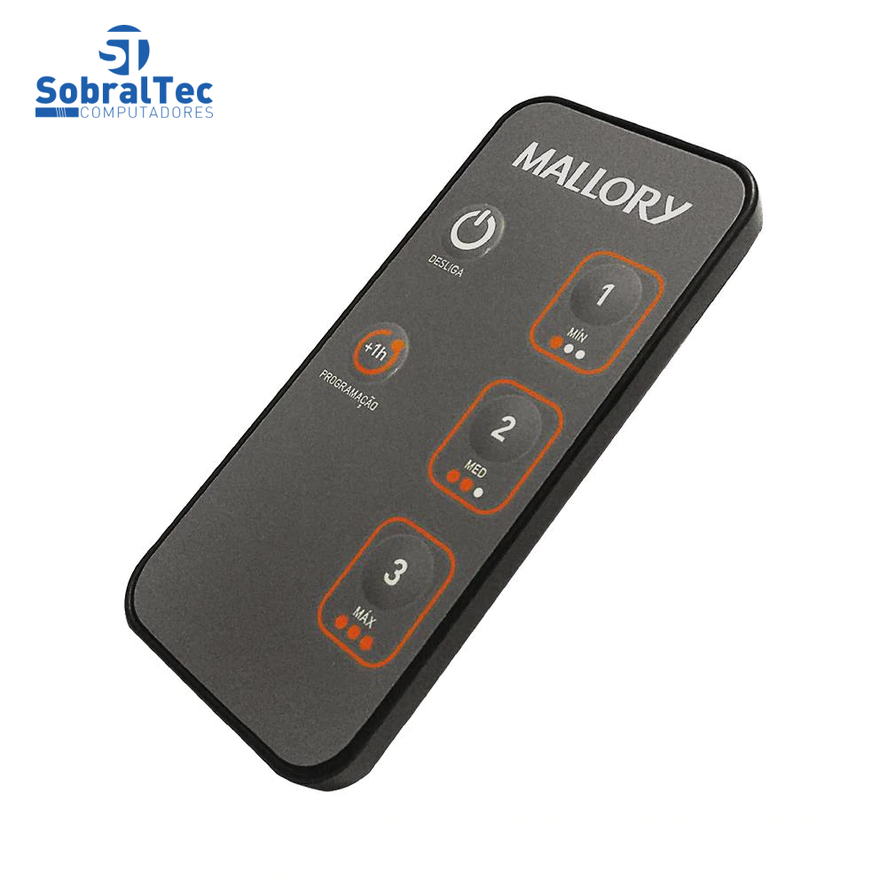 Ventilador de Coluna Mallory 40cm Air Timer TS+ com 3 Velocidades e Controle Remoto – Preto