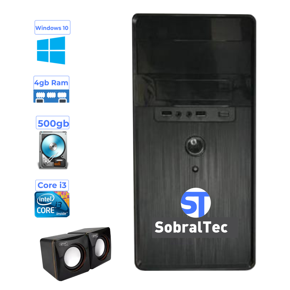 Computador Configurável SobralTec Core i3 -2100- SSD 120GB Memória 4Gb