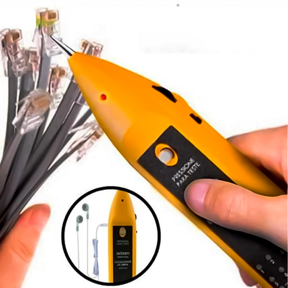 Testador Localizador de Cabo de Rede e Telefonia Com Sinal Sonoro Zumbidor- 04196 FEPRO-TC350 Exbom