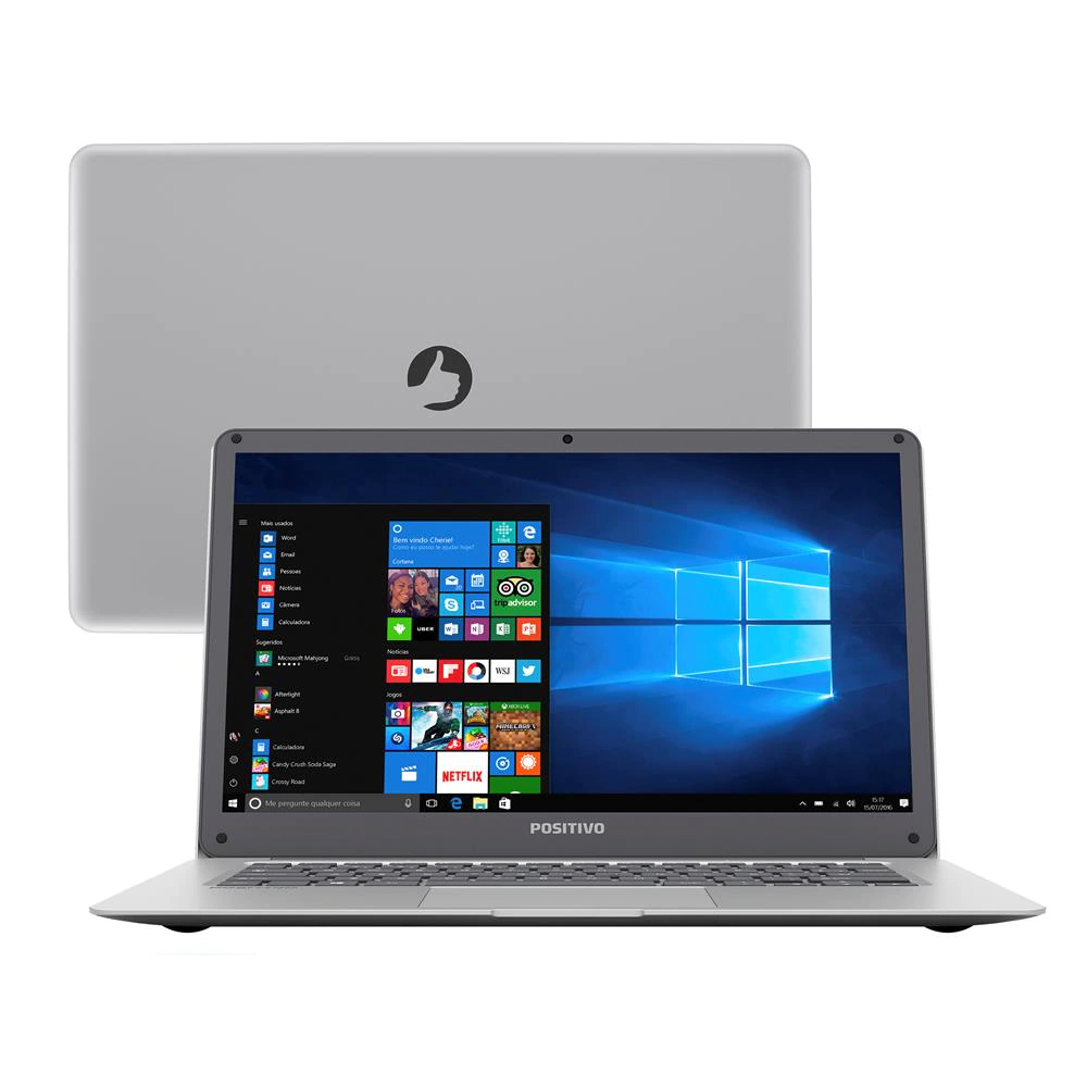 Notebook Positivo Quad Core 2GB 32GB SSD Tela 14” Windows 10 Motion Q232A- Kit-Tel