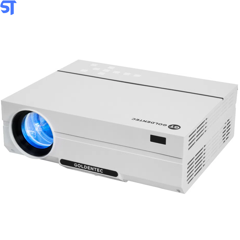 Projetor Goldentec GT3500 Full HD 3500 Lumens com 2 HDMI, 2 USB, AV e VGA