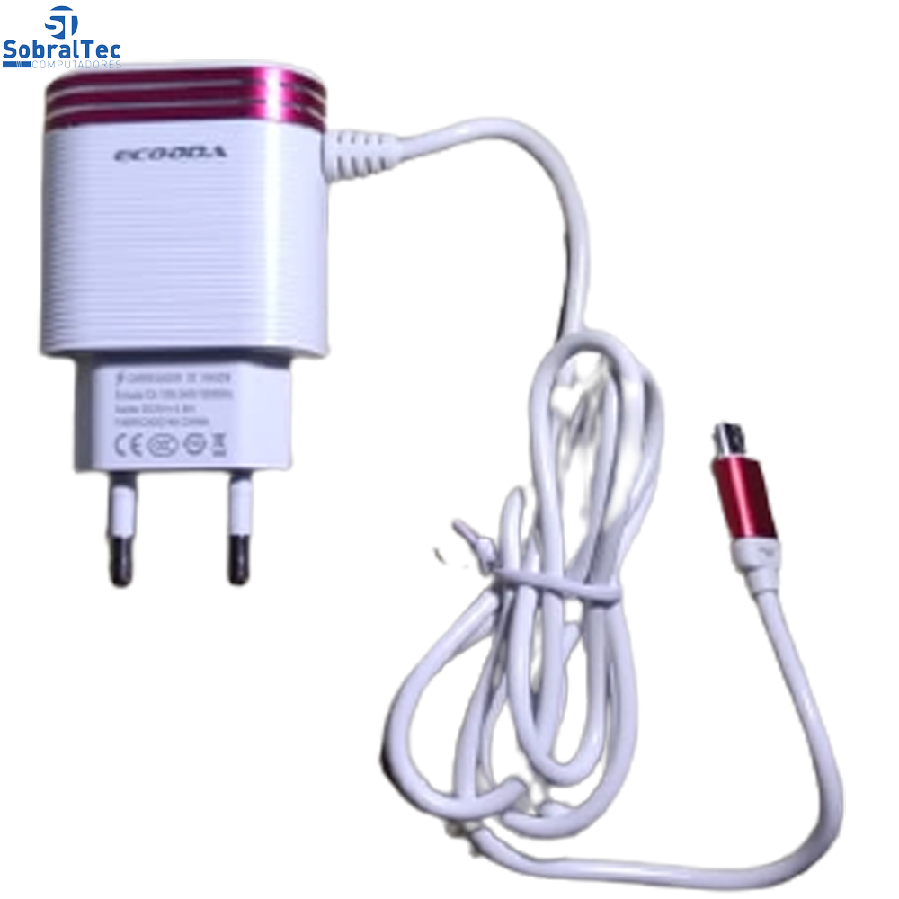 Carregador Rápido Com Duas Portas USB 5.8A Ecooda - EC11133-V8