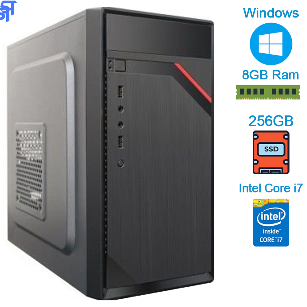 Computador Core i3-2100- HD SSD 120GB- Memória 4GB- Gab -BG2316