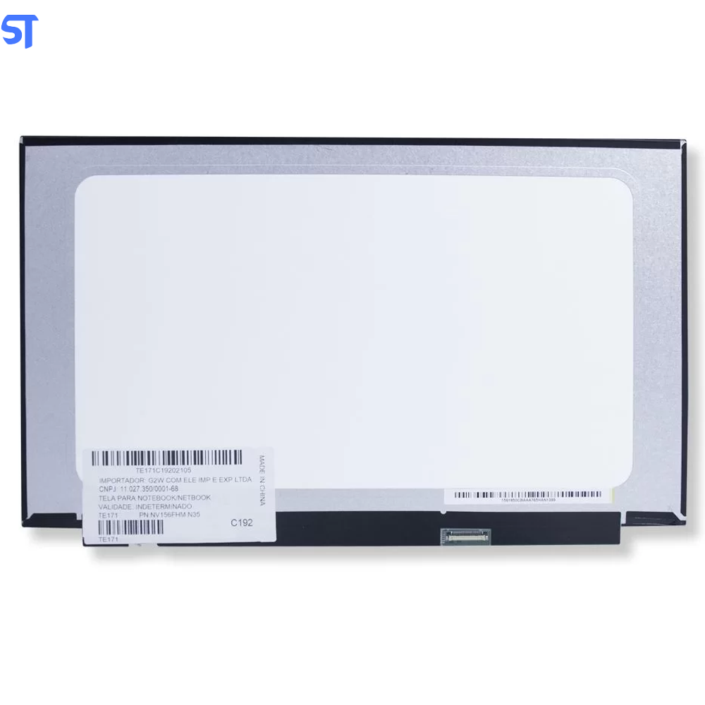 Tela Notebook 15.6" LED Slim 30 Pinos FULL HD 1920x 1080px Pn N156HCA-EBA-Borda Infinita