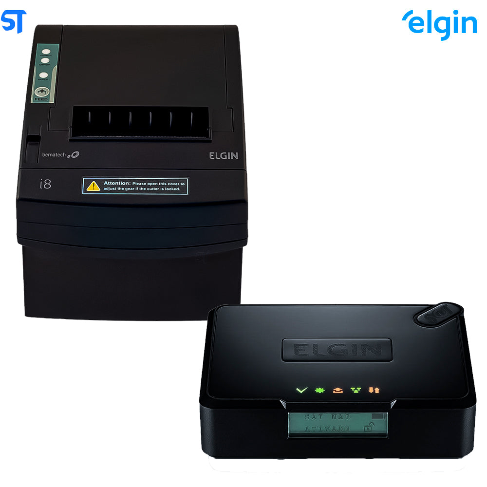 Impressora Fiscal i8 Elgin Com Modulo Fiscal Eletronico MFe2 Smart V1 Elgin Ethernet e USB + Serial