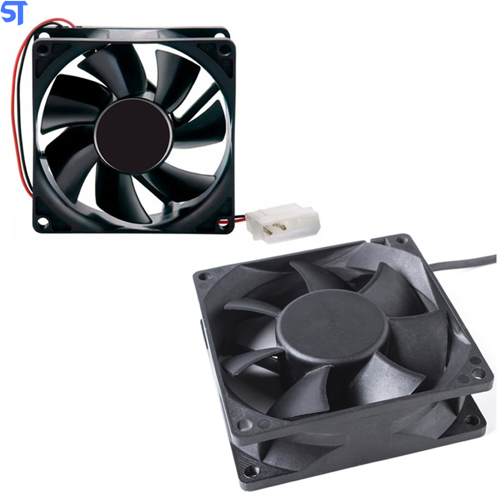 Cooler Para Gabinete ATX 80x80 (Placa) Com Adaptador Fonte