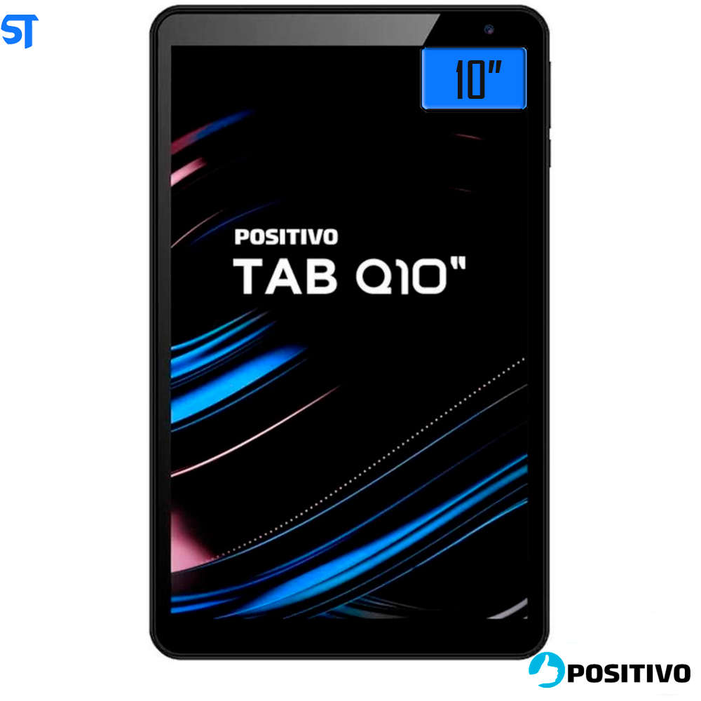 Tablet Positivo Q10 T2040, 64GB, Wi-fi, 4G, Tela 10, Android 10, Preto - SC9863