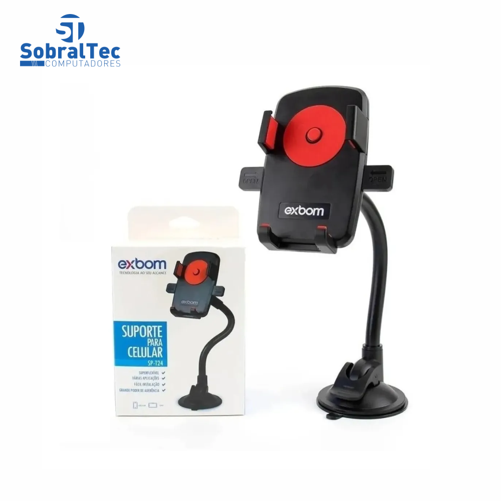 Suporte Para Celular Veicular Com Ventosa Universal Cj-20