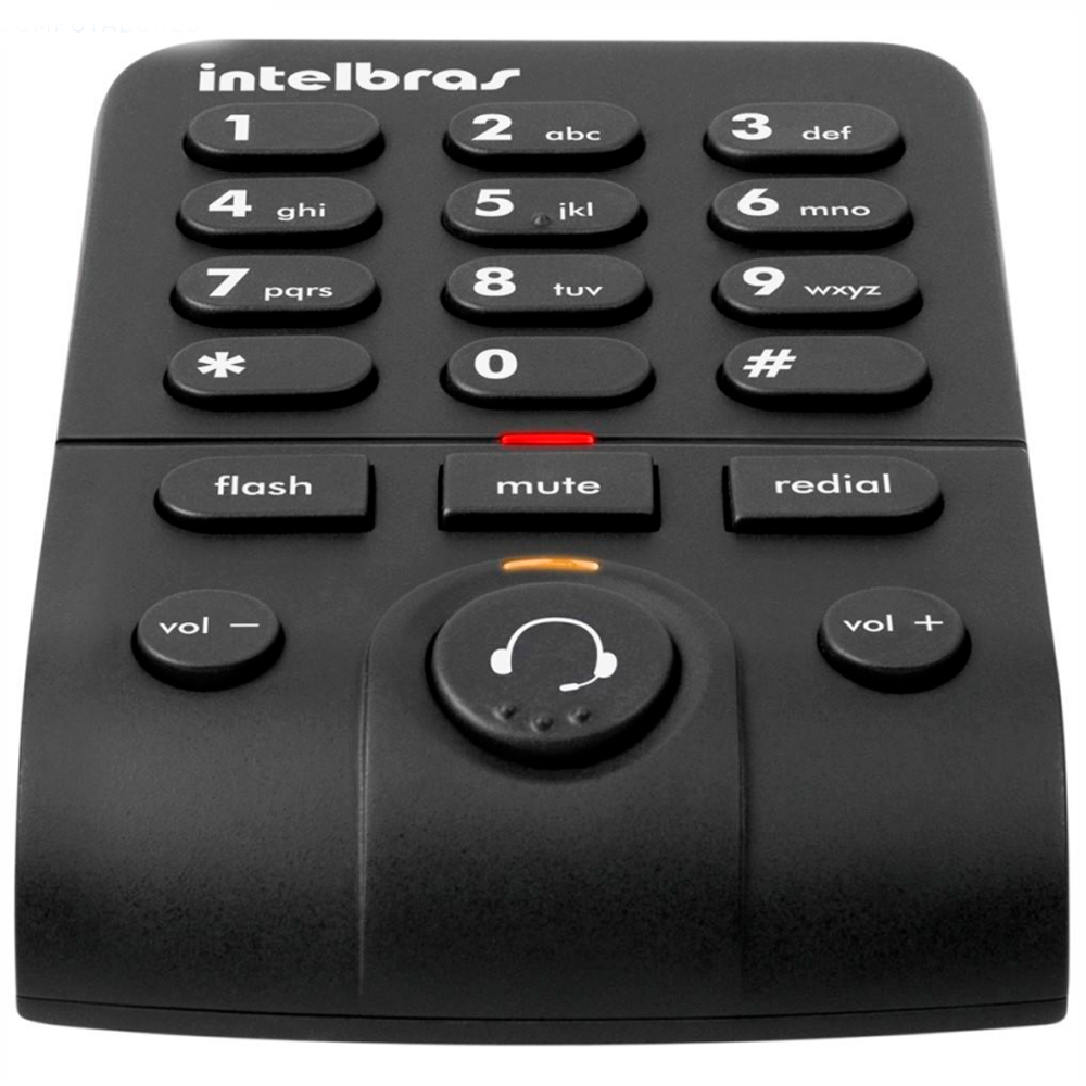 Telefone Intelbras Headset Base Discadora Hsb50 Preto