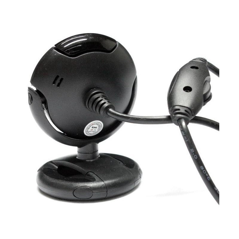 Webcam Webcam Bak Bk-5800m Fone + Led Preta