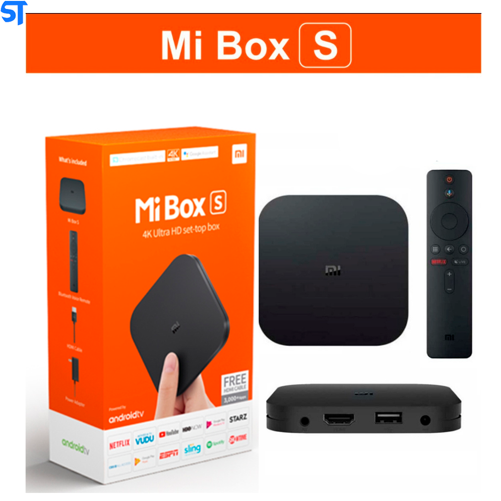 Tv Box Mi Box S Xiaomi Ultra Hd 4k Hdmi-Usb-Wifi M19a-Mdz-22-ab