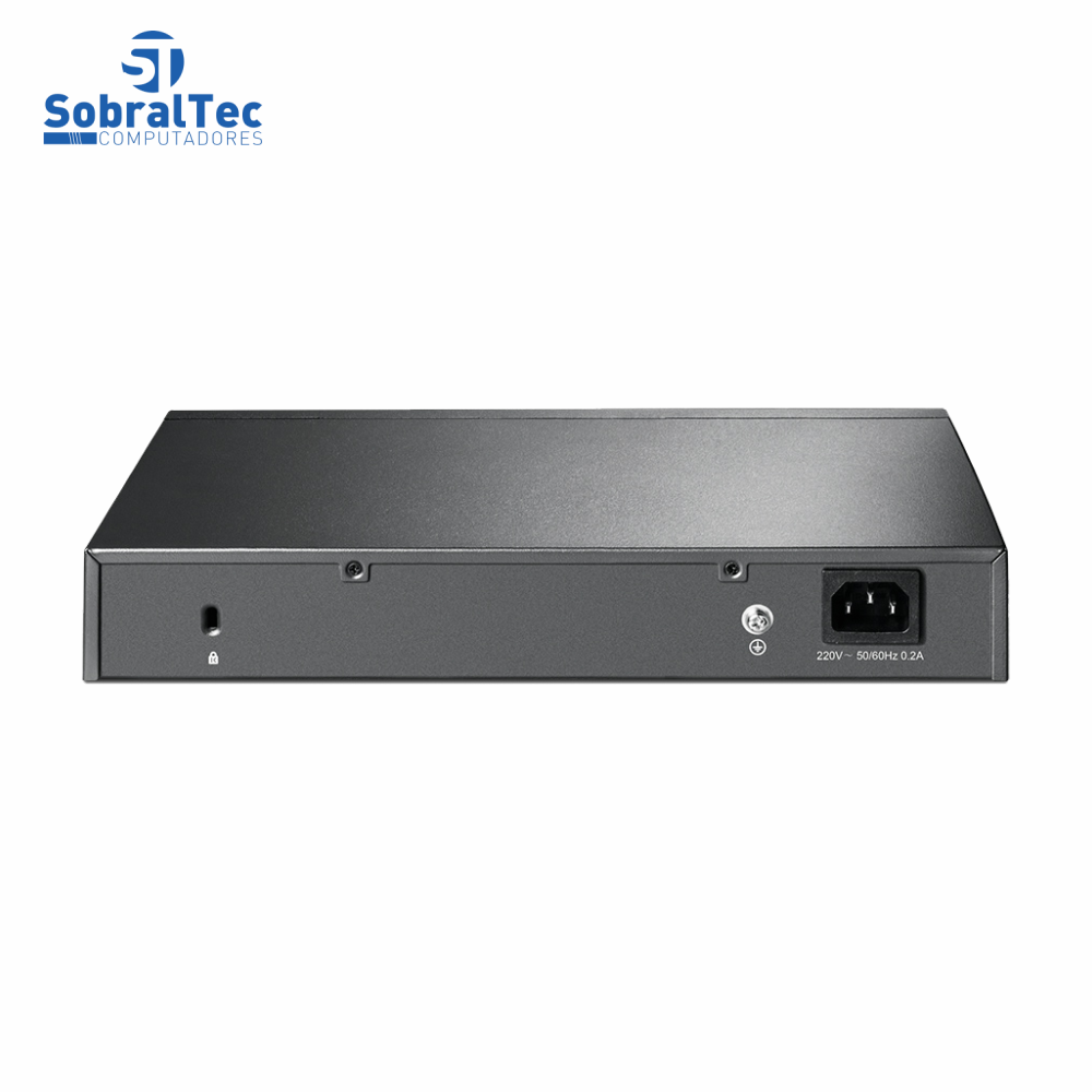 Switch TP-Link Gerenciável L2 Gigabit 8 Portas 10/100/1000Mbps 2 Slots SFP Jetstream - T2500G-10TS