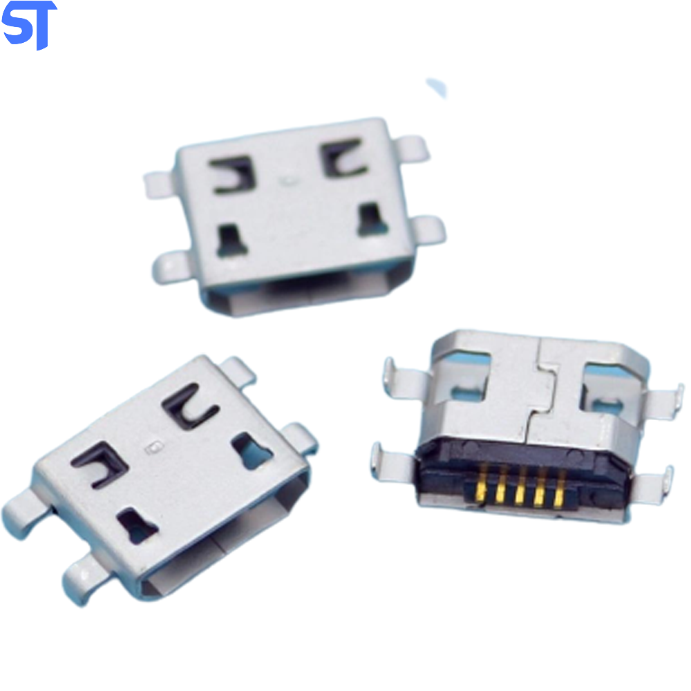 Conector Fêmea para o Telefone Móvel Micro Usb Jack Conector 5 Pinos