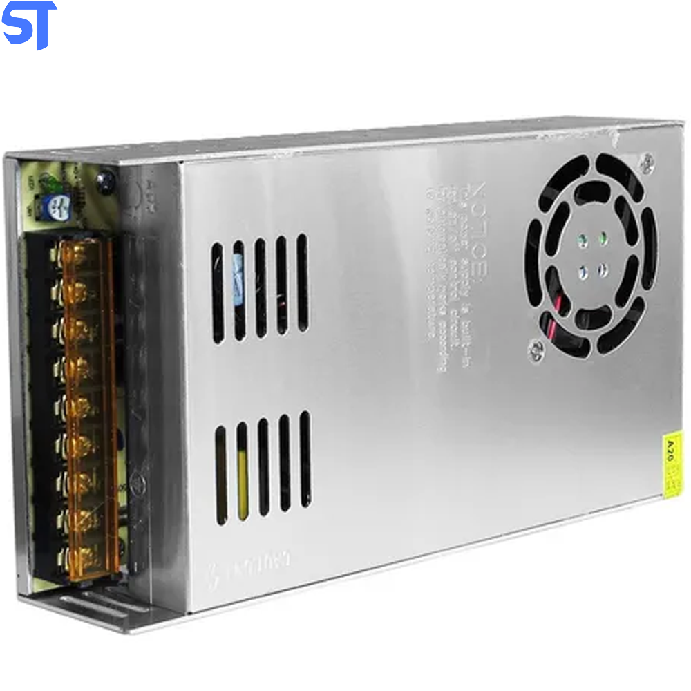 Fonte Chaveada Estabilizada 12V 50A Bivolt Para CFTV, LED Caixa Metalica Profissional