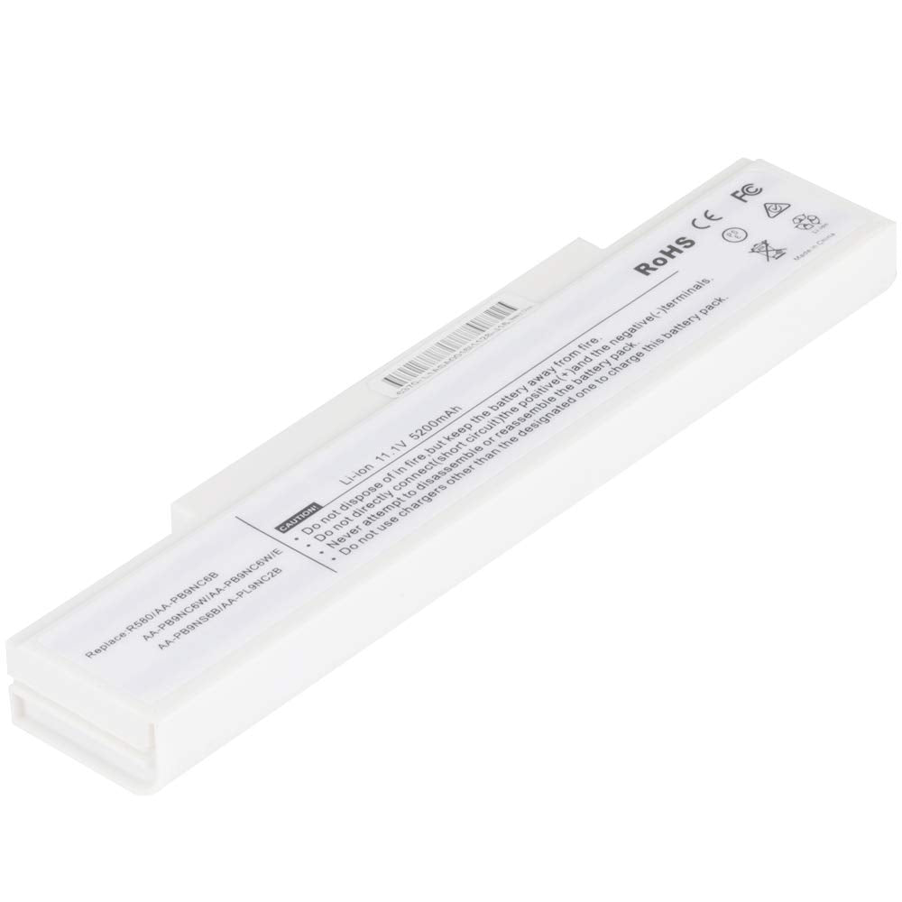 Bateria Notebook  11.1v 48Wh Samsung Pat: AA-PB9NS6w-Branca