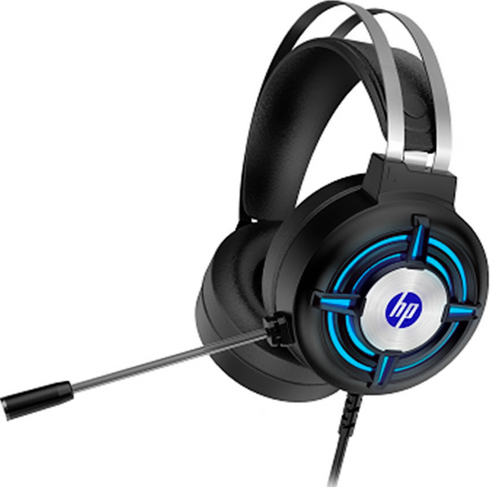 Headset  Fone Com Microfone HP Gaming H120, 2x P2, USB, Iluminação LED, com adaptador P2 3.5mm