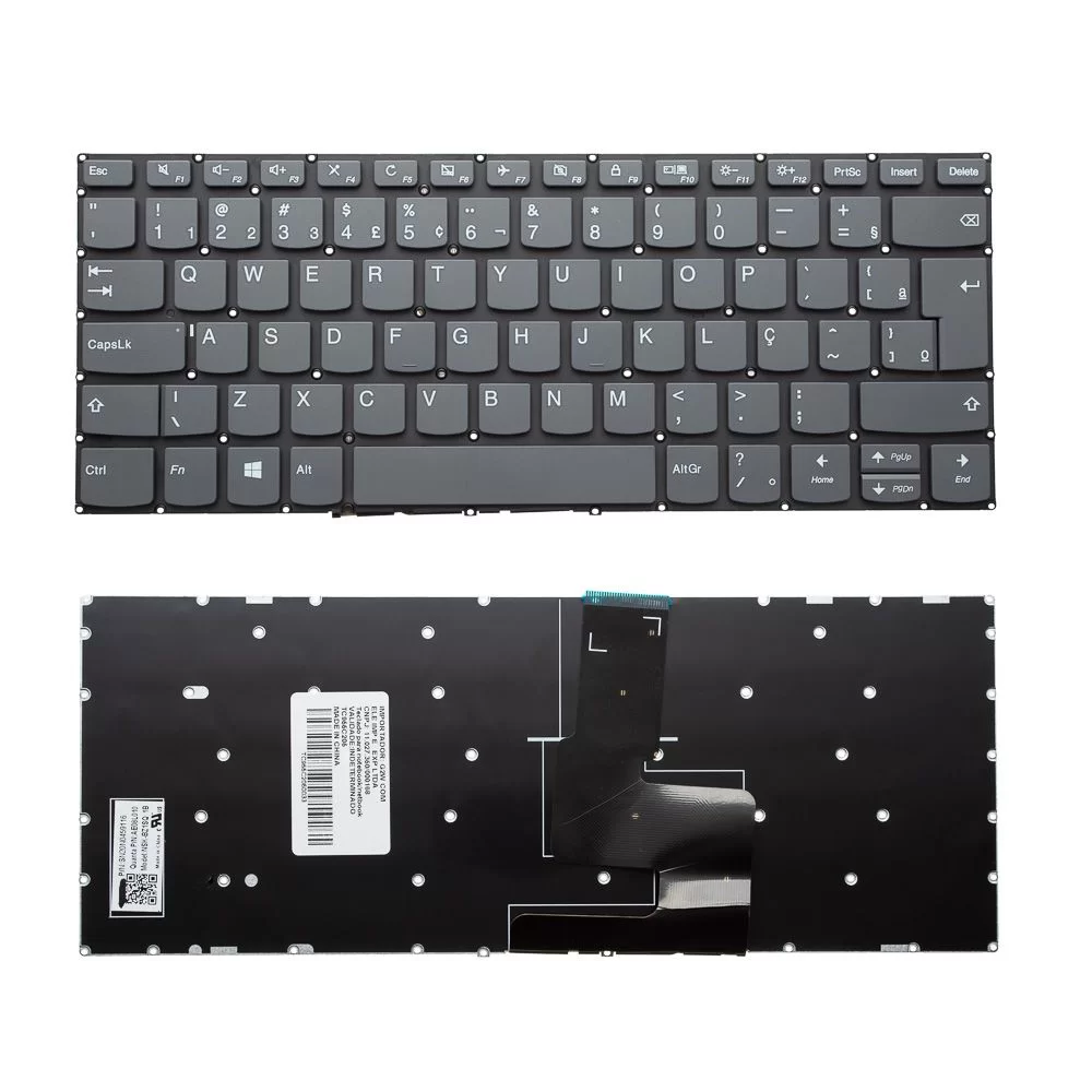 Teclado Notebook Lenovo IdeaPad 330S-14IKB  Preto  Br  Com Moldura Pn-NSK-BZ1SQ 1B