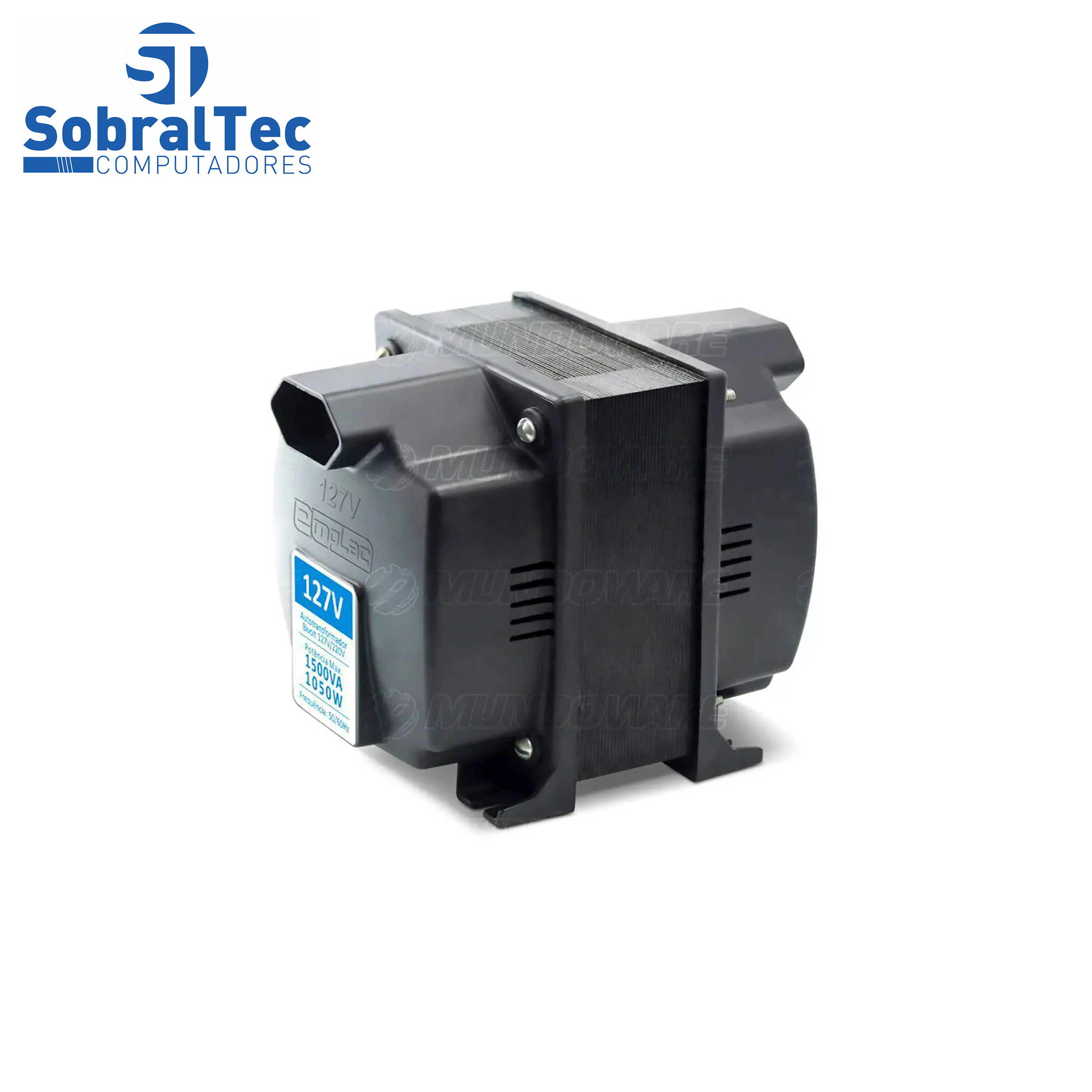 Autotransformador 1010VA Bivolt Tomada 10A 2 Portas + T Emplatec