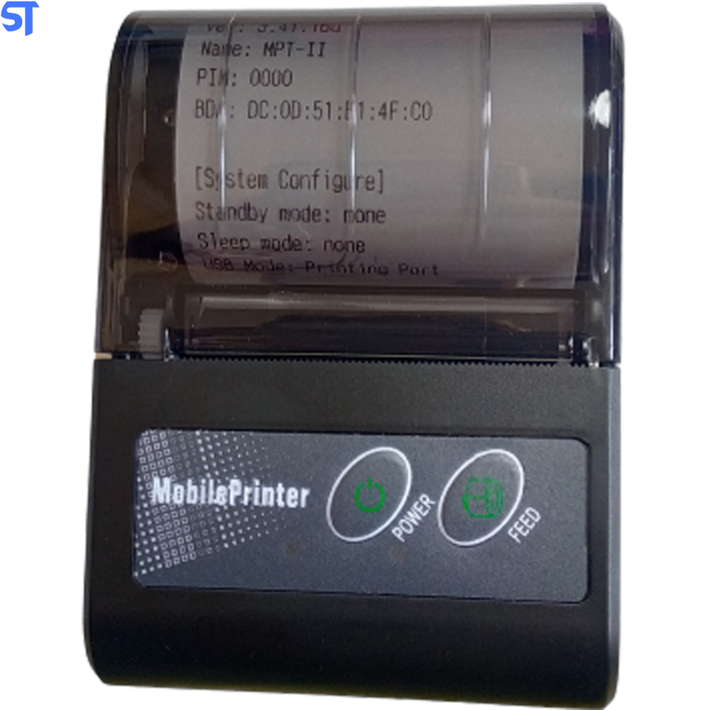 Impressora Térmica 58mm Mini Bluetooth Portátil Sem Fio Com Bolsa De Cintura MobilePrinter