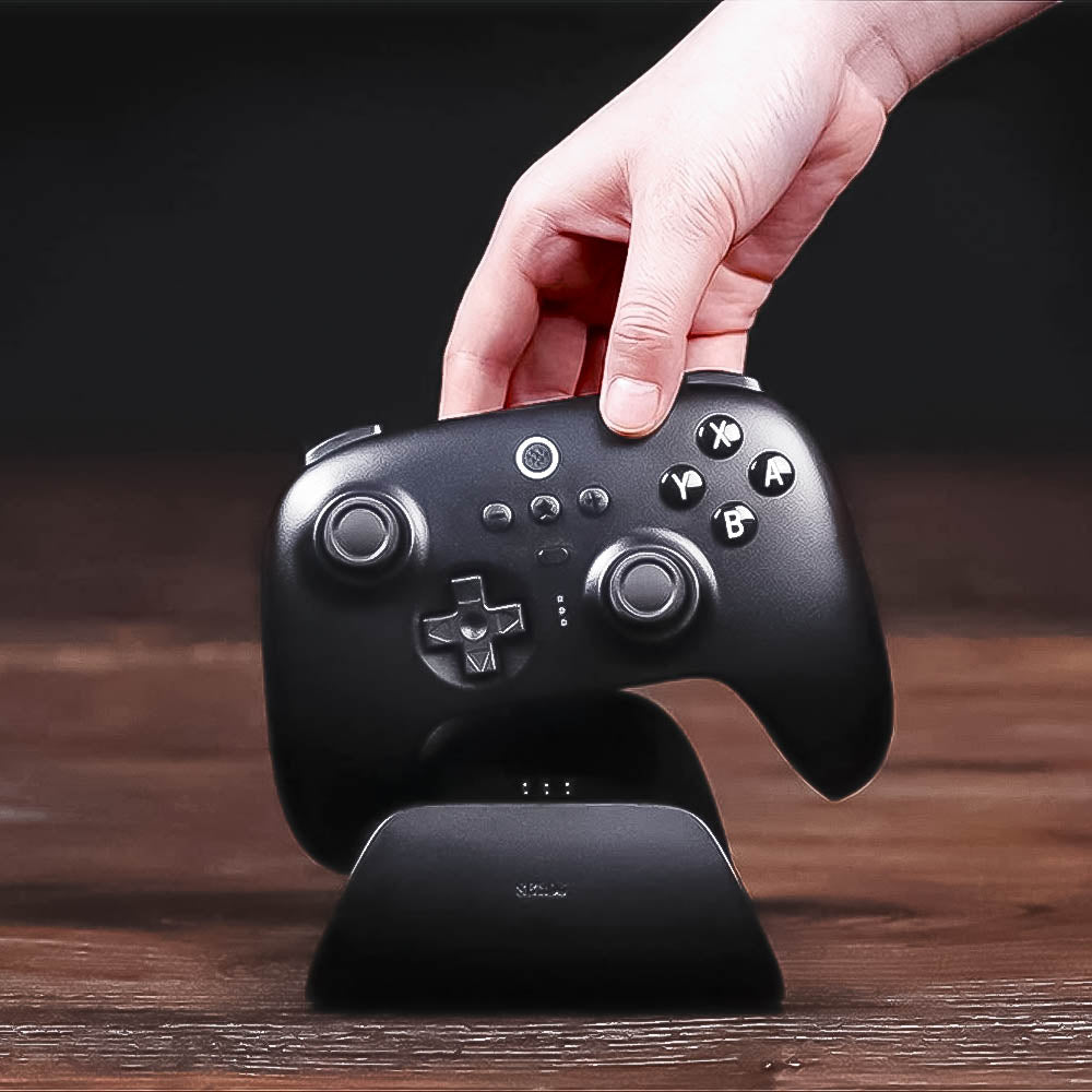 Controle Joystick Bluetooth 8BitDo Ultimate C/ Base Carregamento, Wireless  Compatível Com Switch, Windows e Steam Deck