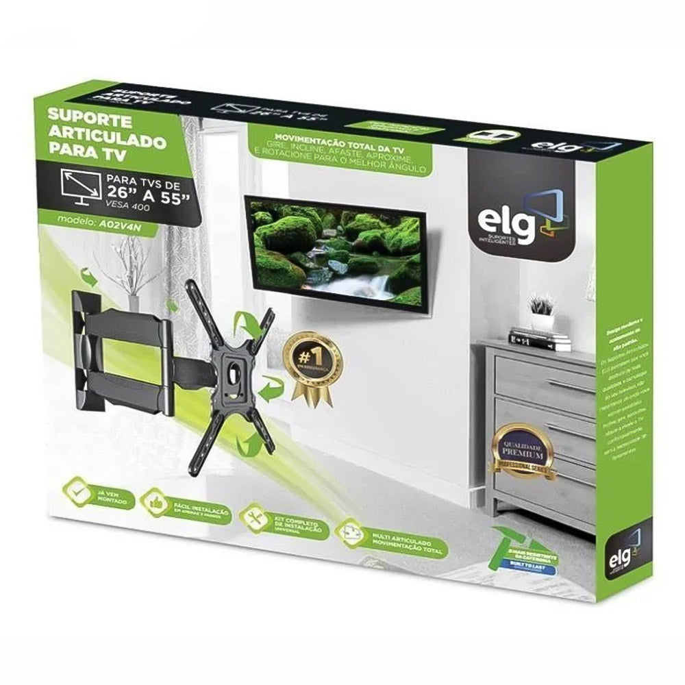 Suporte Para Tv Parede Articulado Slim 26