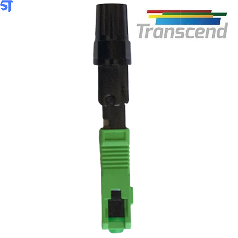 Conector Fibra Optica Fast Sc/Upc Transcend Verde