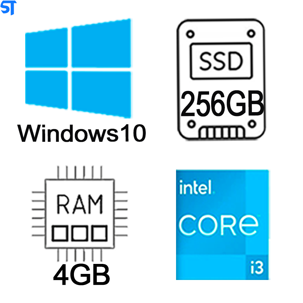 Computador Core i3-2120- HD SSD 256GB- Memória Ram 4GB- Com Wi-Fi - Windows 10