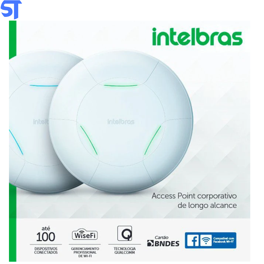 Roteador Access Point Intelbras AP 310 300Mbps- Longo Alcance -Check-in Facebook 100mW